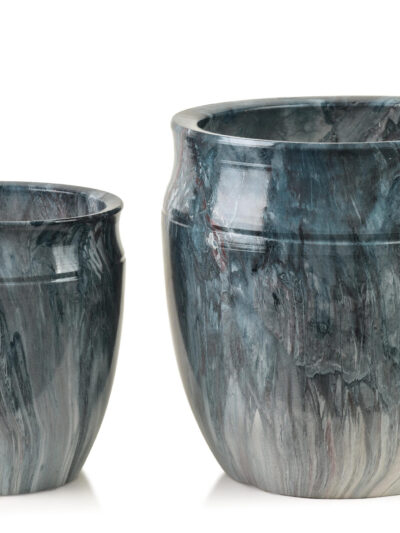 NEVA MARBLE Komplet 2 osłonek ceramicznych 30,5x30,5x30,5/20,5x20,5x23 cm