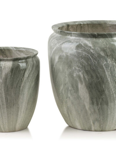 NEVA MARBLE Komplet 2 osłonek ceramicznych 30,5x30,5x30,5/20,5x20,5x23 cm