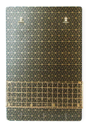 SARA GOLD Tablica z półką 40x6x60cm wyprzedaż