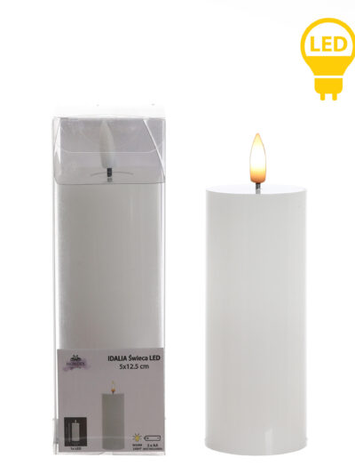 IDALIA Świeca LED walec 5x5x16 cm