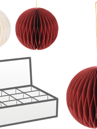 Bombka papierowa kula 10cm