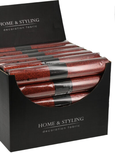 Organza dekoracyjna czerwona