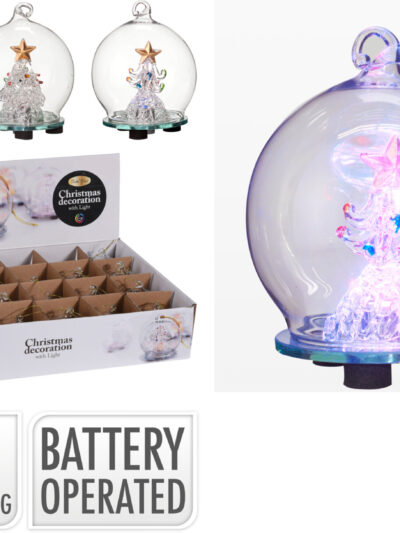 KULA LED Z OZDOBĄ WEWNĄTRZ 3 RODZJE