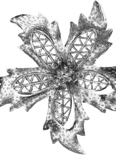 KWIAT Z KLIPSEM komplet 3 sztuk 4wzory