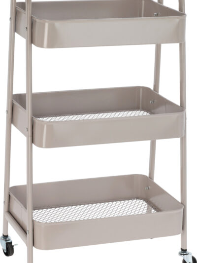 REGAŁ KUCHENNY NA KÓŁKACH 3 PÓŁKI