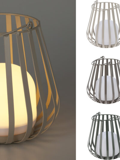 LATARNIA METALOWA B/O LED H23CM 3A