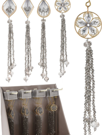 ZAWIESZKA Z KORALIKAMI 23CM 4RODZAJE