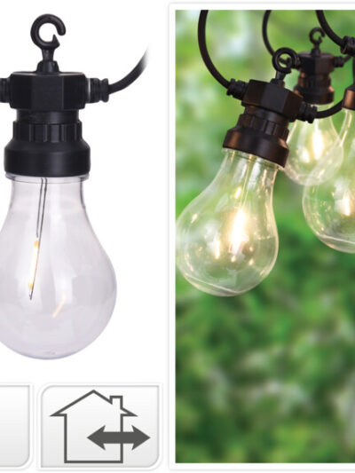 ŁAŃCUCH LED Z 20 ŻARÓWKAMI 20LED