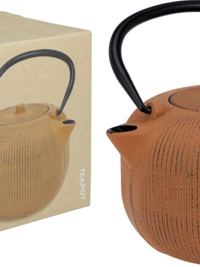 CZAJNIK ŻELIWNY 1000ML BRĄZOWY