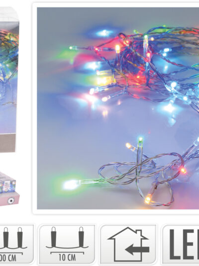 ŁAŃCUCH LED 20L MULTI 2M WEWNĘTRZNE TIMER NA BATERIE