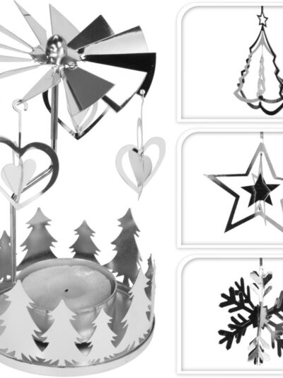 KARUZELA DO ŚWIECY SREBRNA