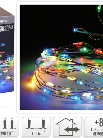 ŁAŃCUCH LED 240L MULTI WW ZEWNETRZNE 2390CM+8FUNKCJI