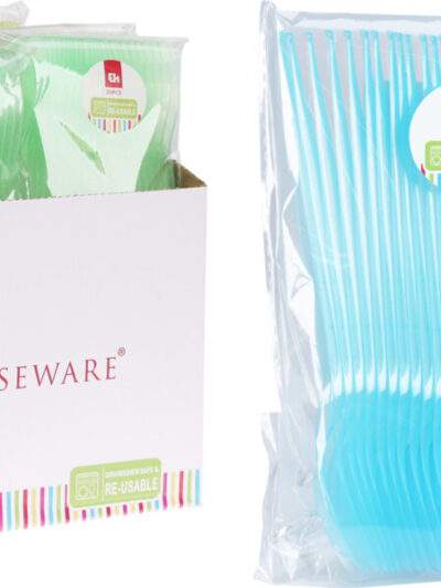 KOMPLET 25 ŁYŻEK PLASTIKOWYCH WIELORAZOWYCH 17,5CM