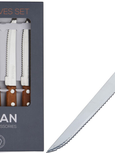 KOMPLET 6szt NOŻY DO STEKÓW 21cm