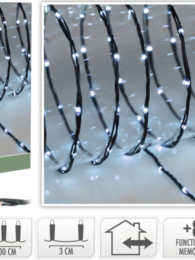 ŁAŃCUCH LED 600 LED BIAŁE 18M