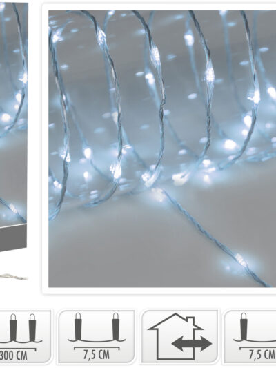 ŁAŃCUCH ŚWIETLNY 40LED WHITE SOFT WIRE 3m