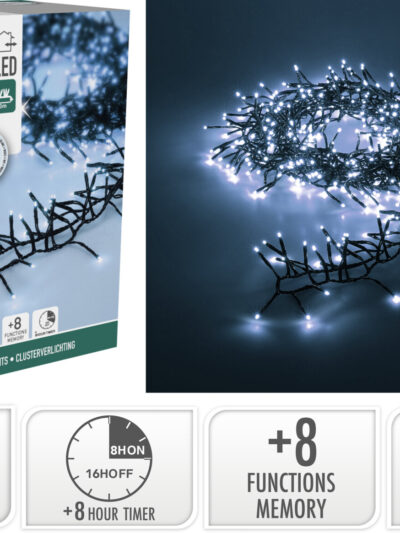 Łańcuch świetlny 384LED BIAŁY