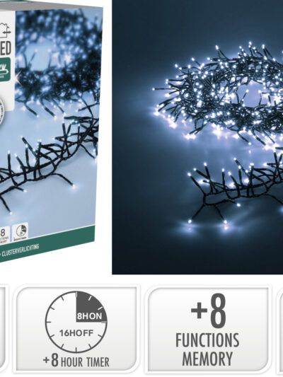 Łańcuch świetlny 768LED BIAŁY