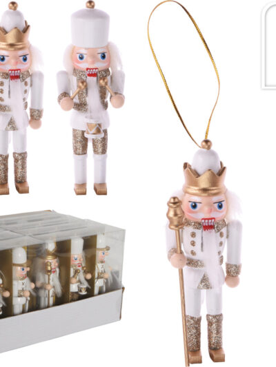 Zawieszka dziadek do orzechów 12cm zest