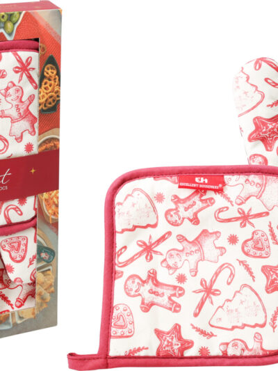 Komplet rękawicza kuchenna+chwytak do garnków