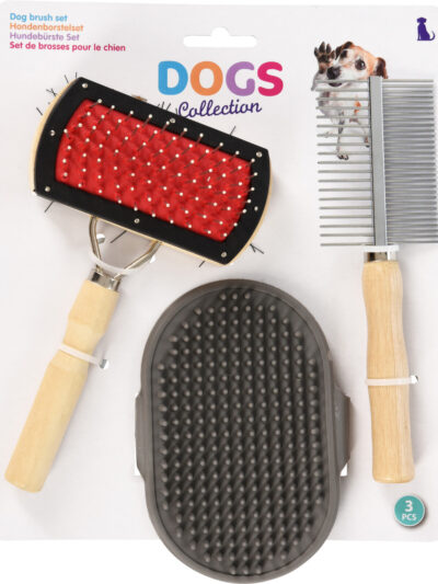 ZESTAW SZCZOTEK DLA ZWIERZĄT 3 SZT.