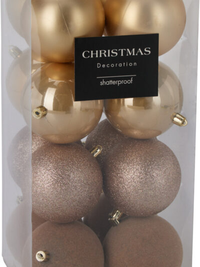 Komplet 16 bombek XMASBALL 8CM ZESTAW 16