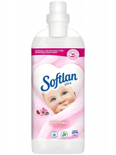 SOFTLAN Płyn do płukania 1L 45p Weich&Mild (biały)