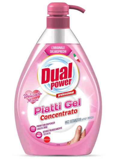 DUAL POWER Płyn do naczyń 1L z pompką Delicato Mani