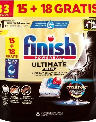 CALGONIT/FINISH Tabletki All-in-one 33szt Ultimate Plus