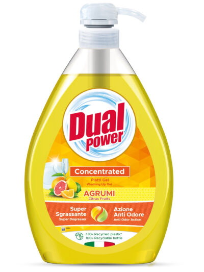 DUAL POWER Płyn do naczyń 1L z pompkąAgrumi