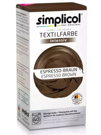 SIMPLICOL Barwnik do tkanin INTENSIV BRĄZ ESPRESSO 560g
