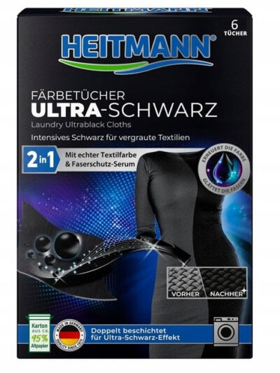 HEITMANN Chusteczki przywracające czerń6sztuk