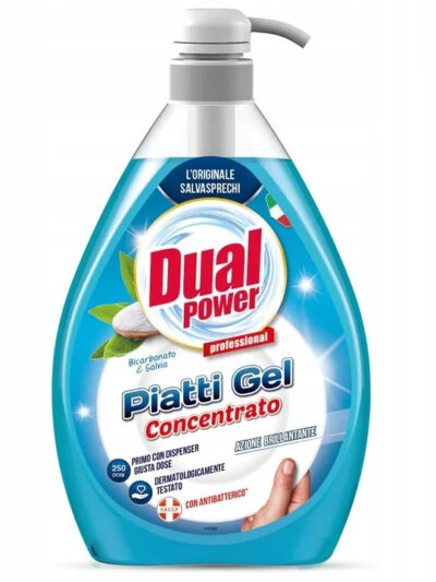 DUAL POWER Płyn do naczyń 1L z pompką Bicarbonato