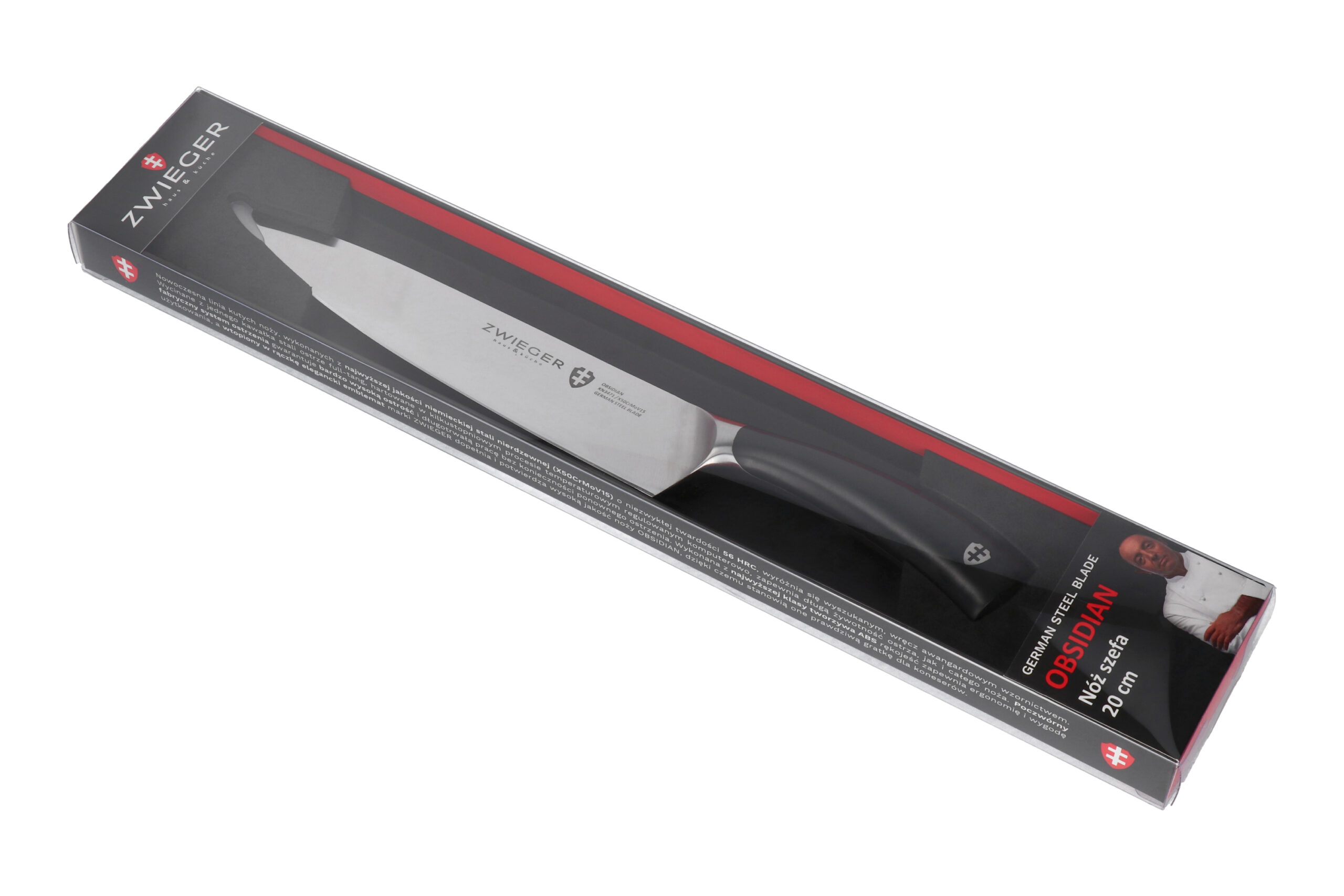ZWIEGER OBSIDIAN Nóż szefa 20cm