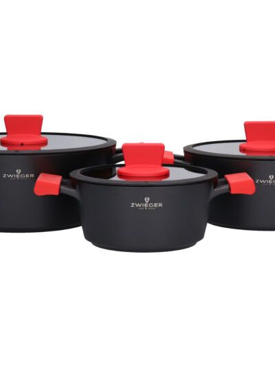 ZWIEGER OBSIDIAN Komplet 6el garnków